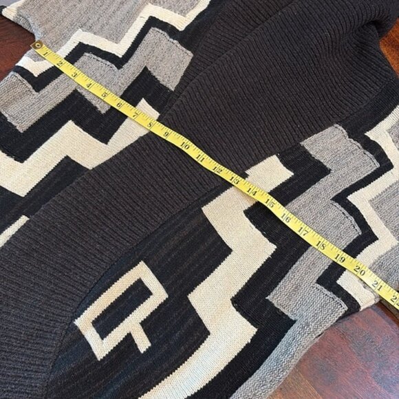 Vintage Ralph Lauren Aztec Wool Cashmere Silk Knit Cardigan Sweater XS - Picture 8 of 9